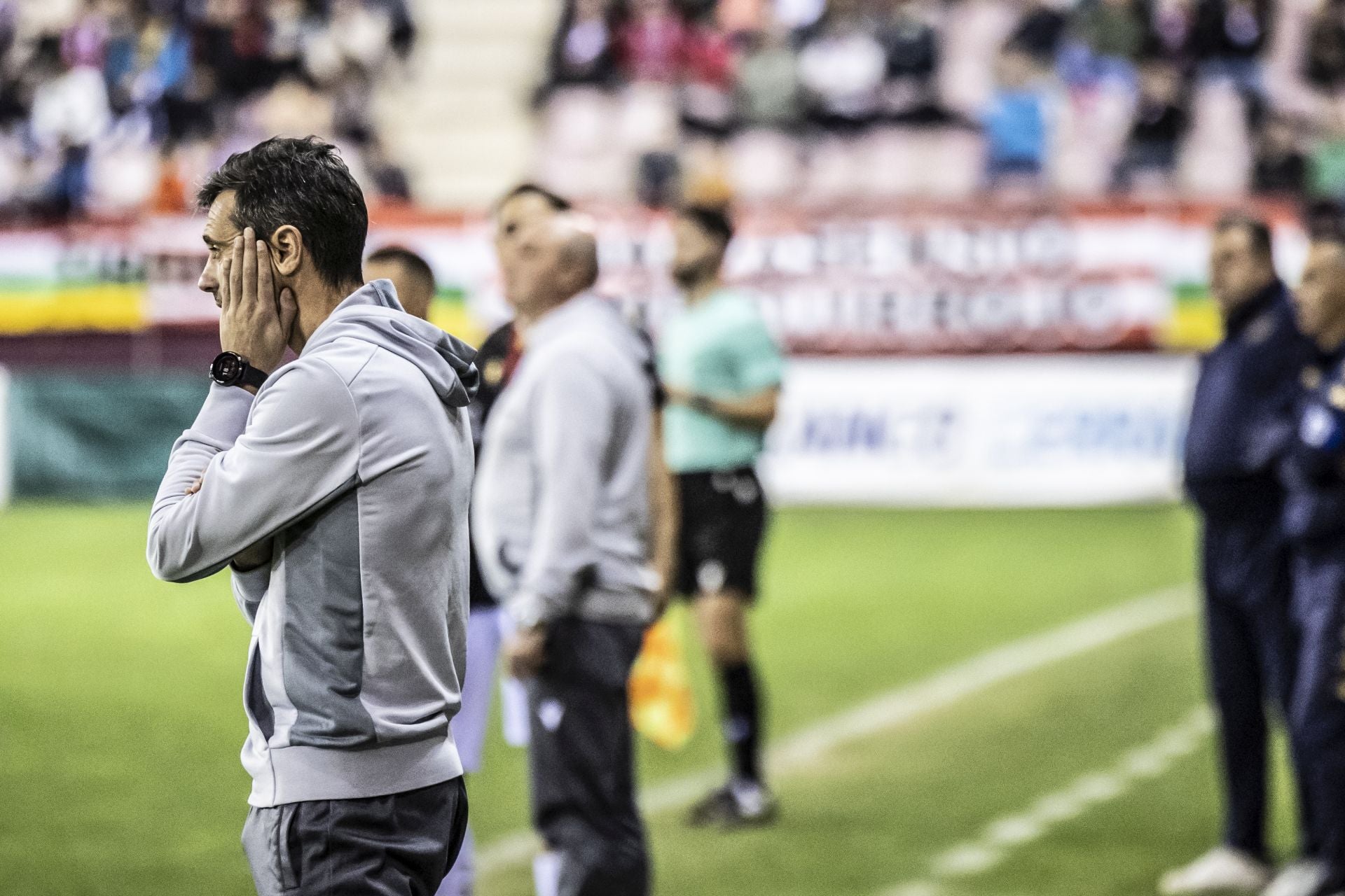 El partido SD Logroñés-UD Logroñés