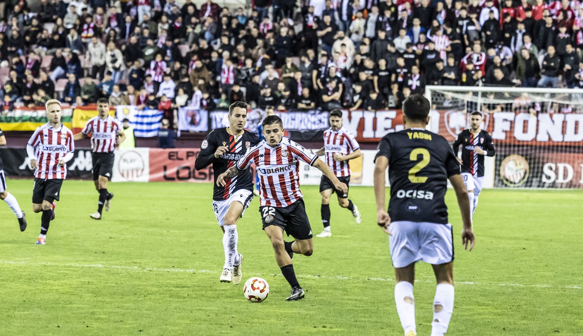 El partido SD Logroñés-UD Logroñés