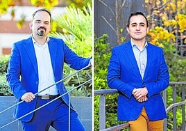A la izquierda, Pablo Moreno, vicerrector de Investigación de UNIR. A la derecha, Javier Cortés, director del servicio de Investigación de UNIR.