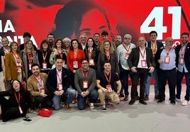 Delegación riojana en el 41º Congreso del PSOE en Sevilla.