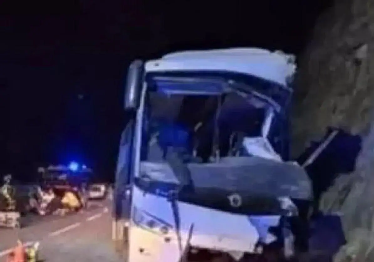 Estado en el que quedó el vehículo tras el accidente.