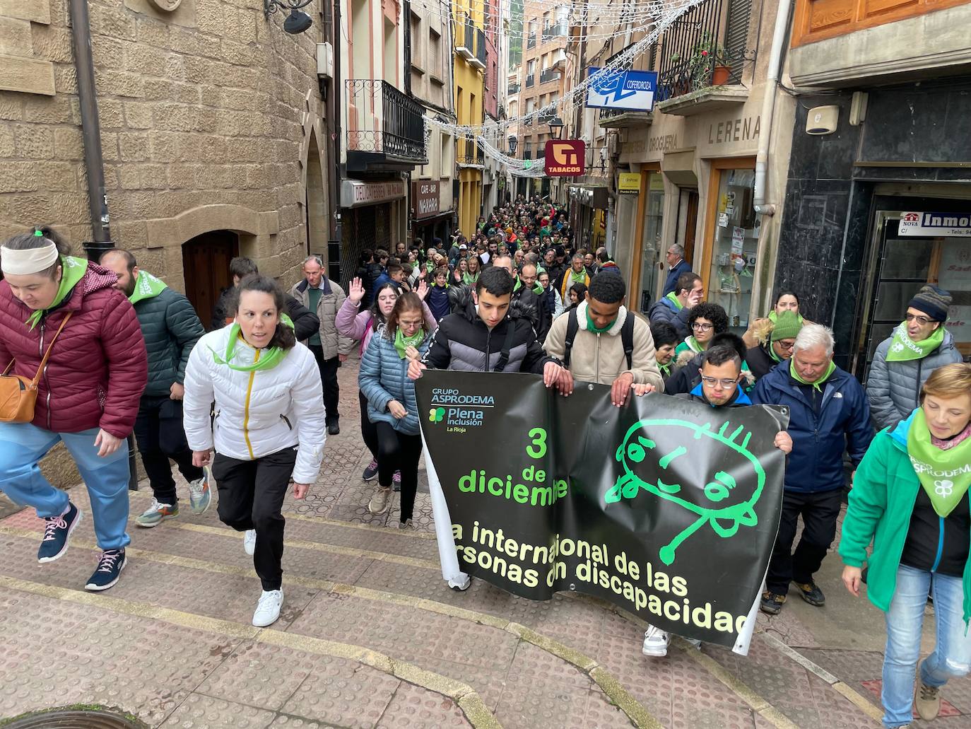 Marcha celebrada en Nájera