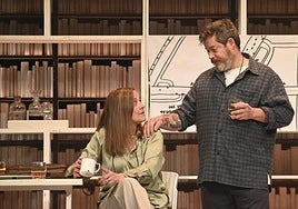 Ángeles Martín y Jorge Sanz, en 'Hechos y faltas'.