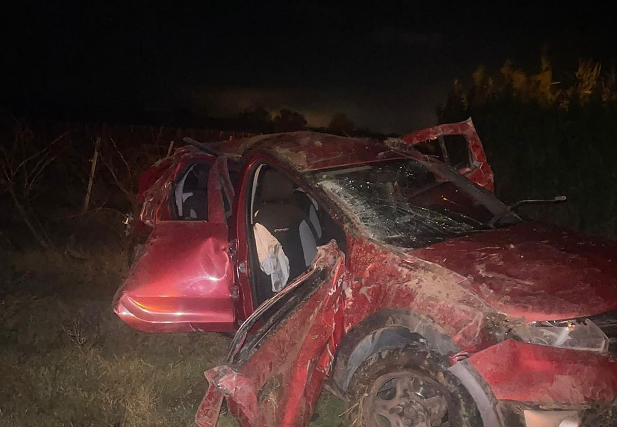 Tres turismo se vieron implicados en el accidente-