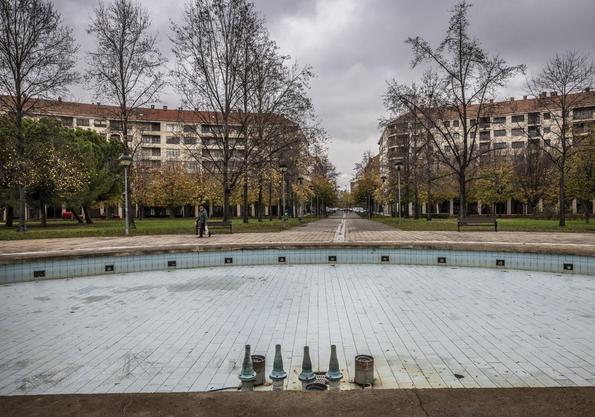 El Ayuntamiento de Logroño plantea una 'fuente seca' que sustituya a la del parque de San Adrián