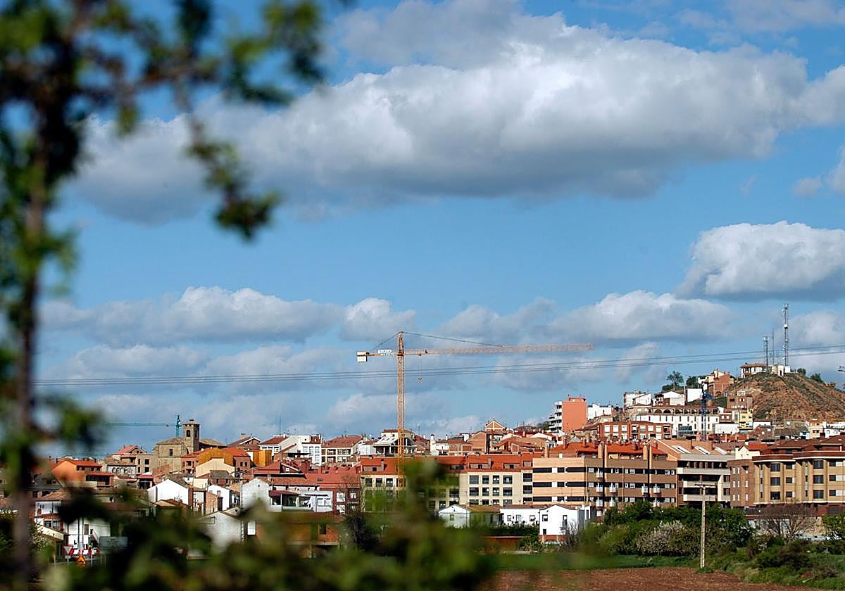Fotografía de archivo de Villamediana de Iregua en pleno 'boom' inmobiliario.