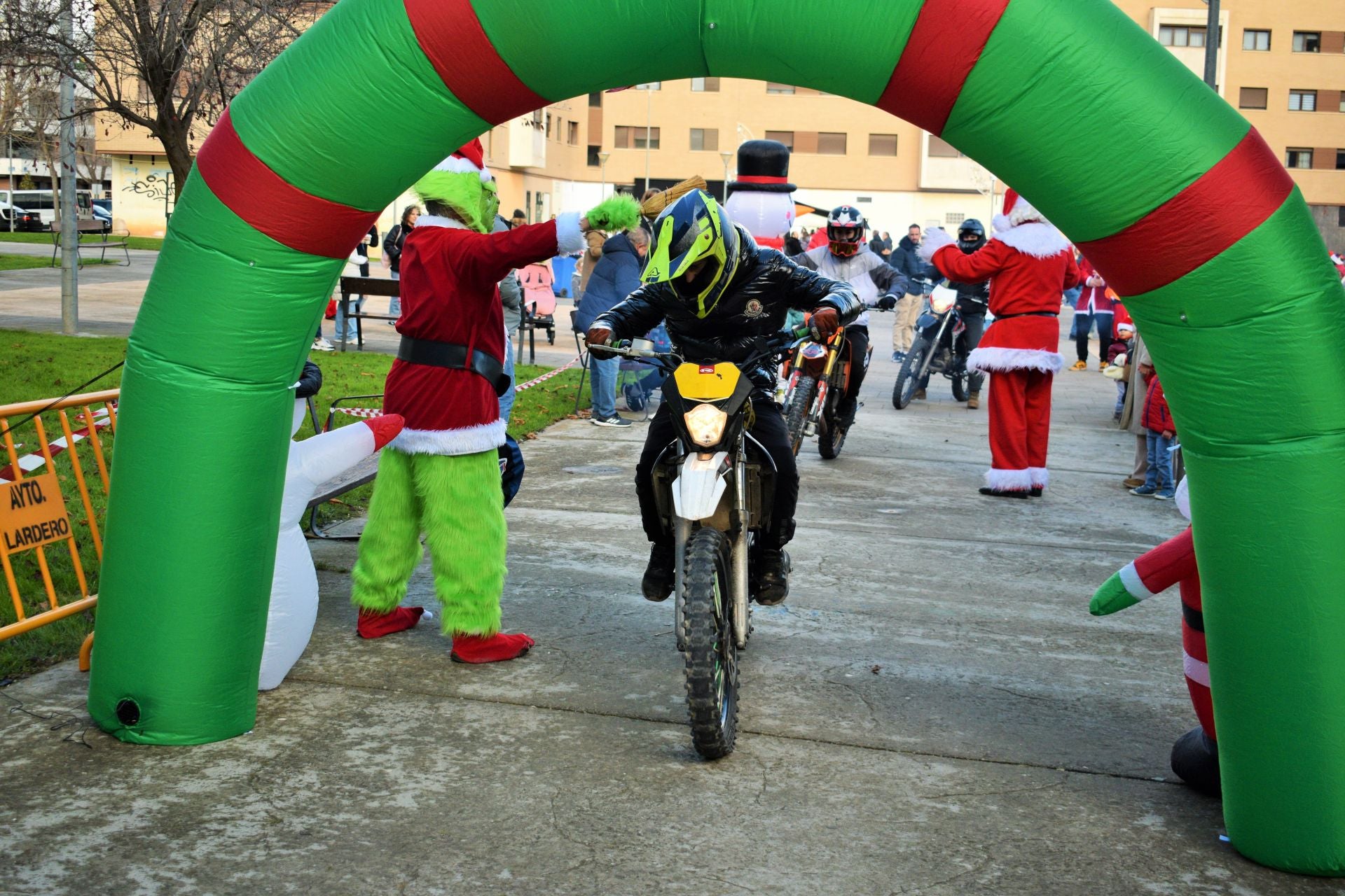 La llegada de Papá Noel en moto a Entre Ríos, en imágenes