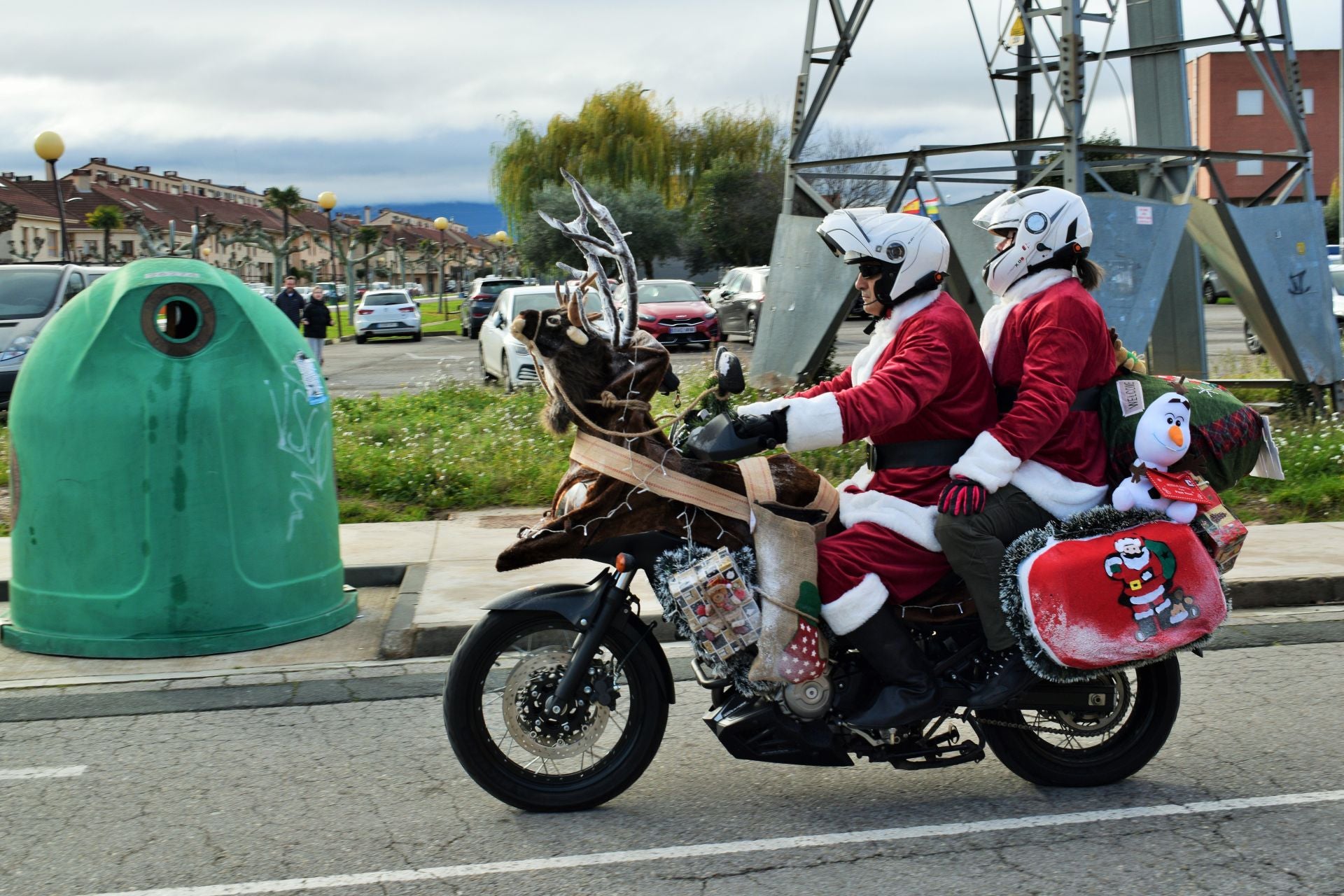 La llegada de Papá Noel en moto a Entre Ríos, en imágenes
