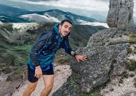 Paul Lázaro, durante una subida realizada este año al conocido Pico de Urbión.