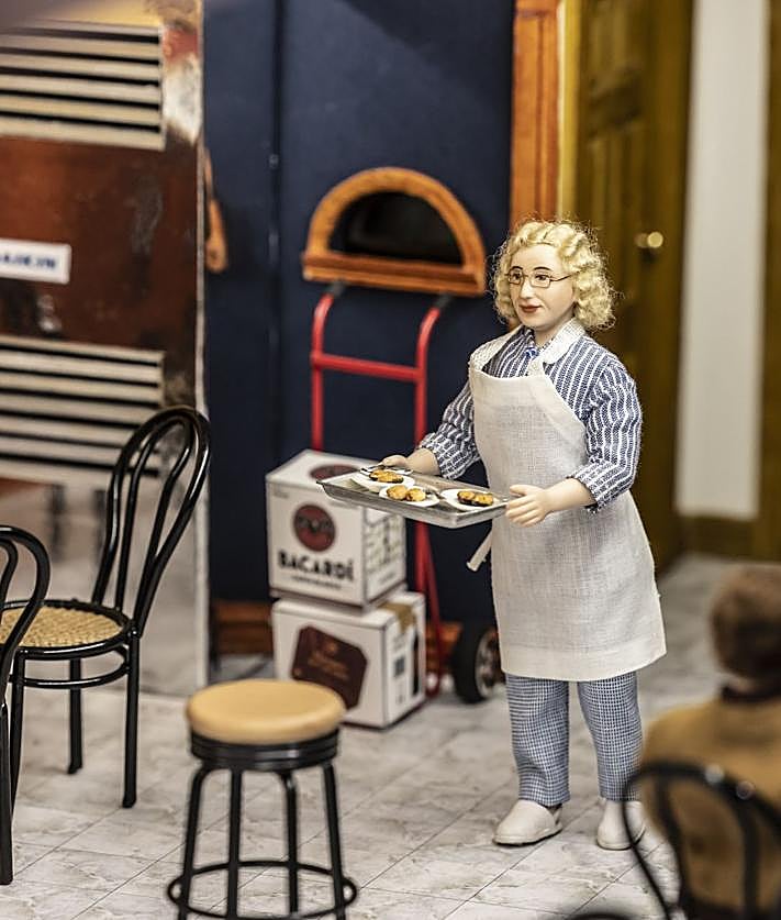 Imagen secundaria 2 - Algunos detalles de la maqueta en miniatura creada por David Peso.