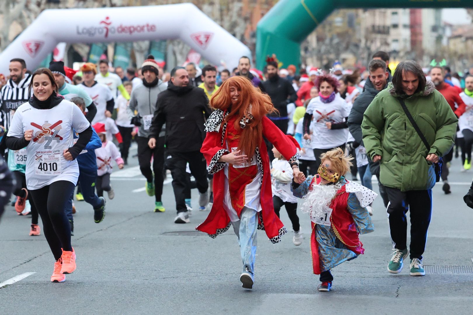 La carrera Mini San Silvestre en Logroño