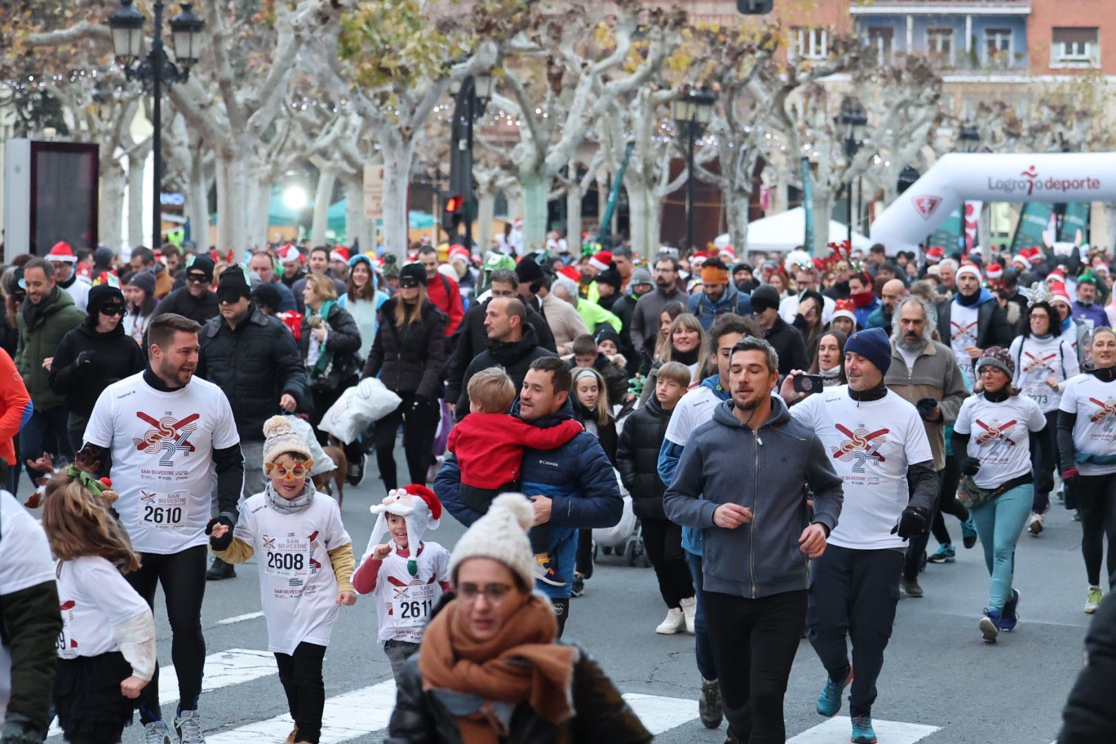 La carrera Mini San Silvestre en Logroño
