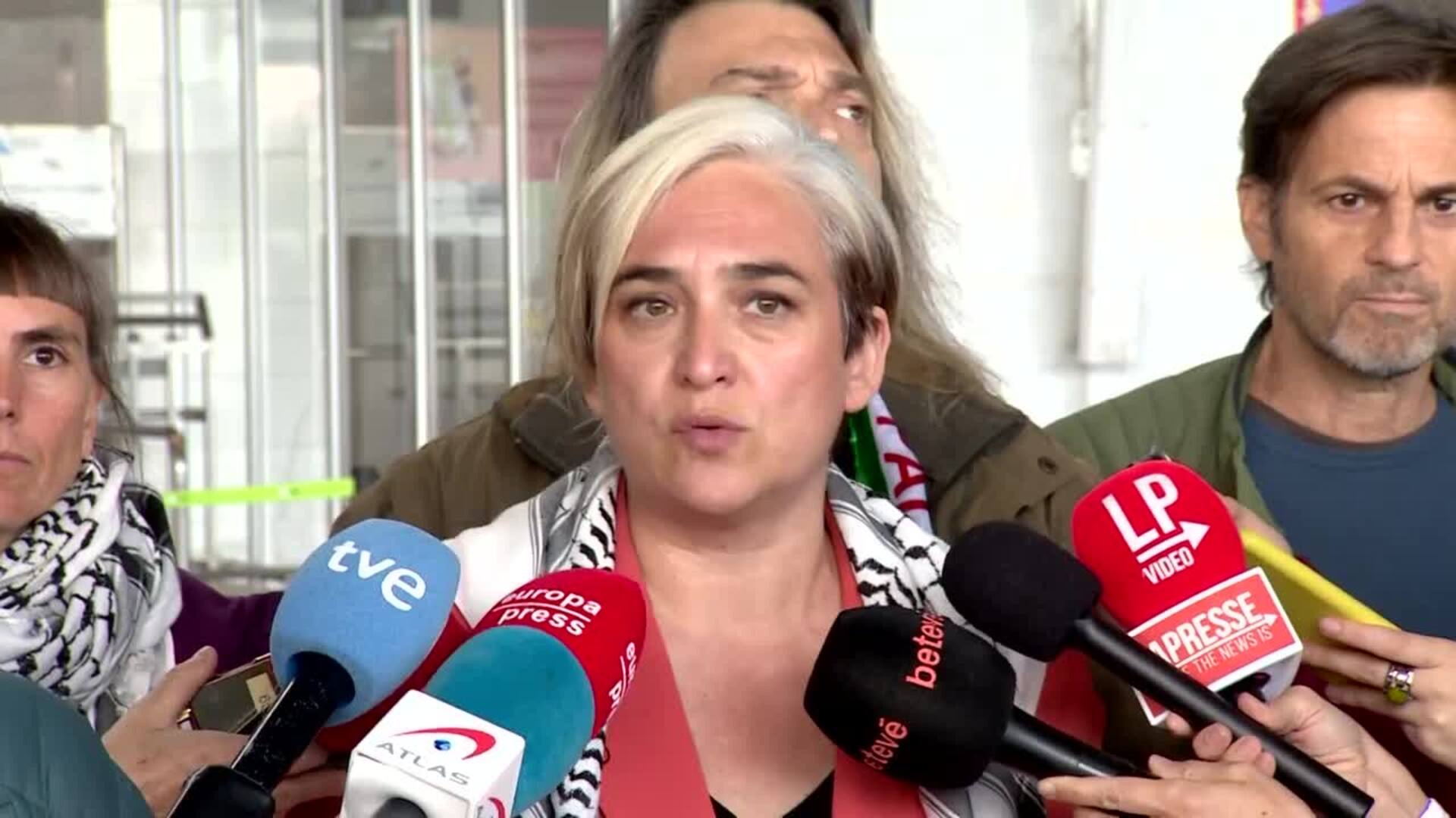 Colau celebra la concienciación respecto al conflicto en Gaza y advierte de su peligrosidad