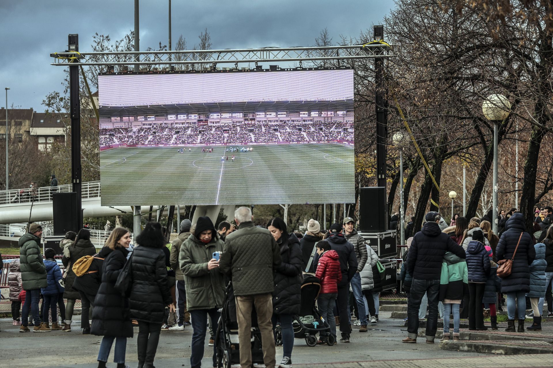 Volverá a haber pantalla gigante en el exterior.