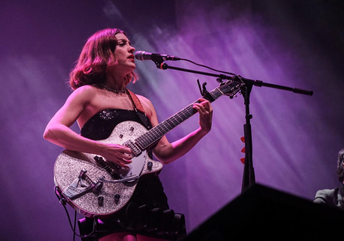 Russian Red, en el primero de los cuatro conciertos de anoche en el palacio de Deportes.