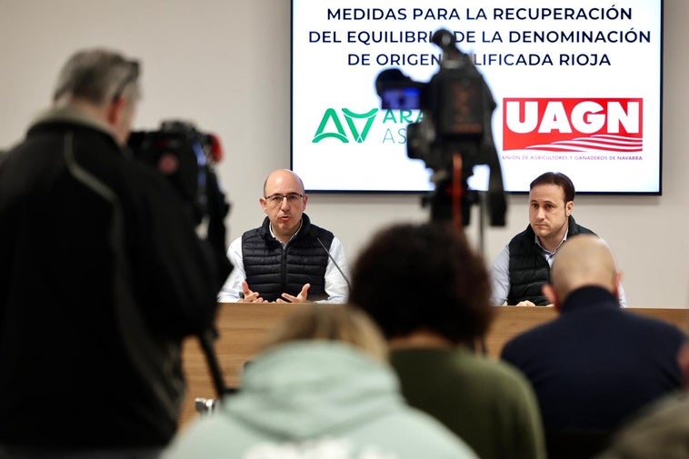 Igor Fonseca, ARAG-Asaja, y Jorge González, UAGN
