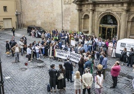 Protesta de los abogados riojanos en junio del pasado año.