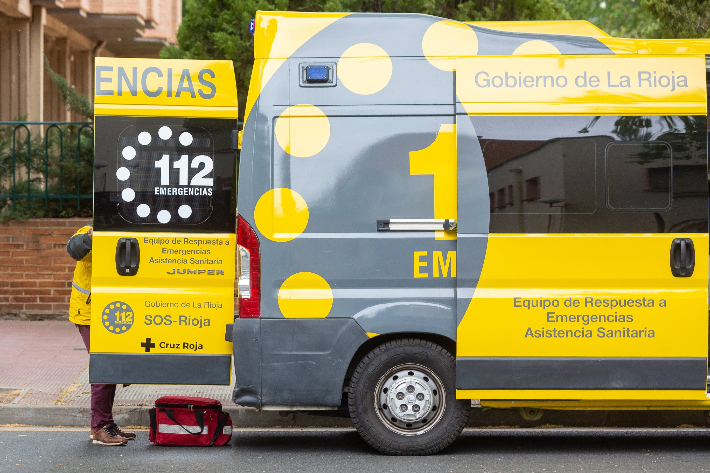 Ambulancia del equipo de Emergencias.
