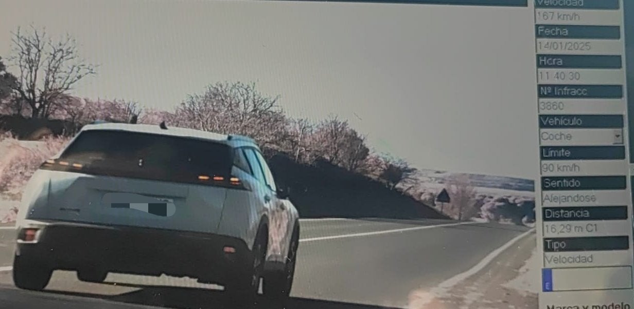 Imagen captada por la Policía Foral de Navarra.