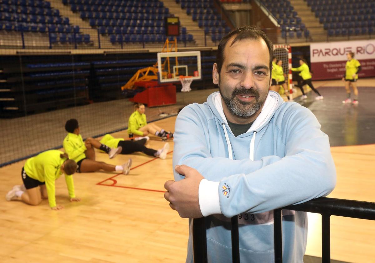 Diego Molia, presidente del Sporting La Rioja, este lunes en el Palacio de los Deportes.