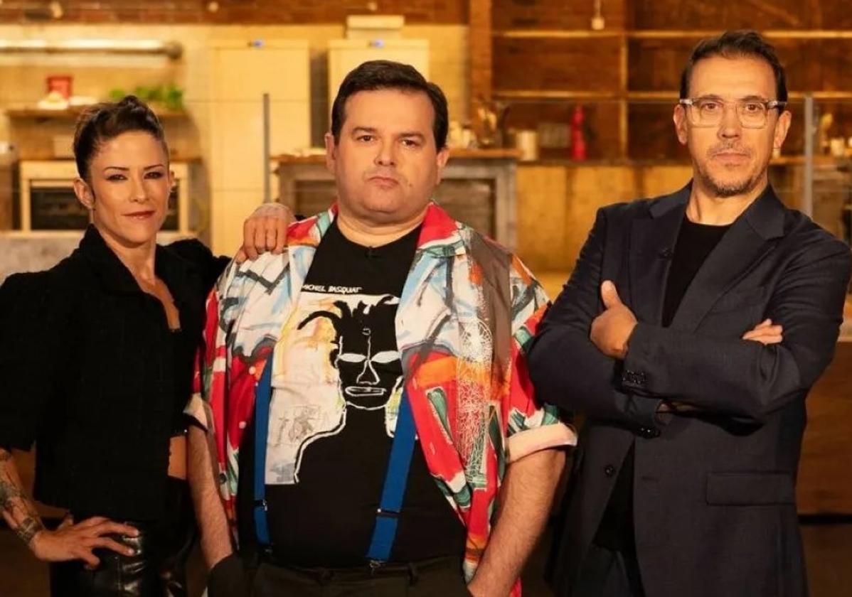 Los tres jueces del programa: Rakel Cernicharo, Marcos Morán y Francis Paniego.