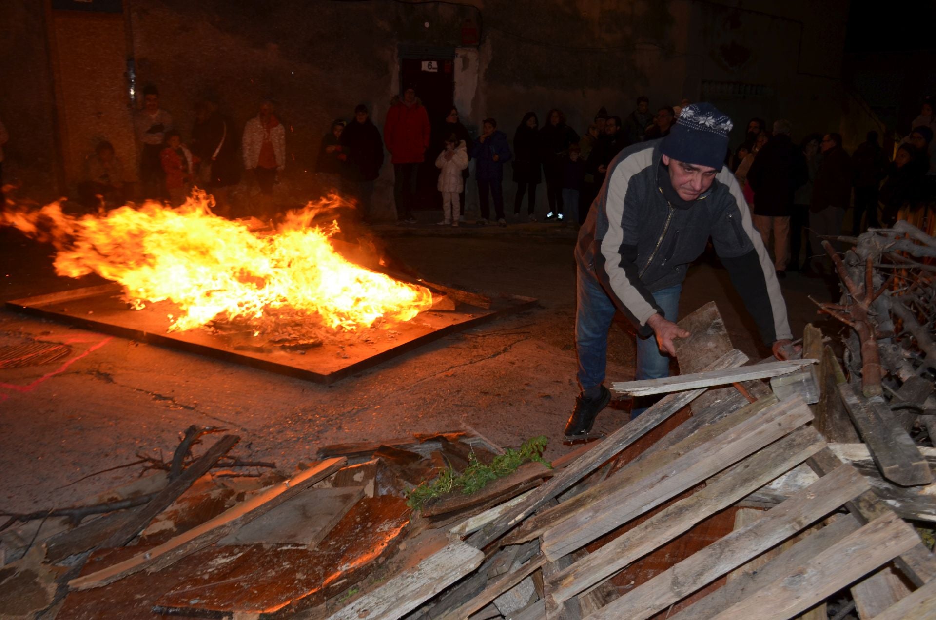 Las hogueras por San Antón de Calahorra