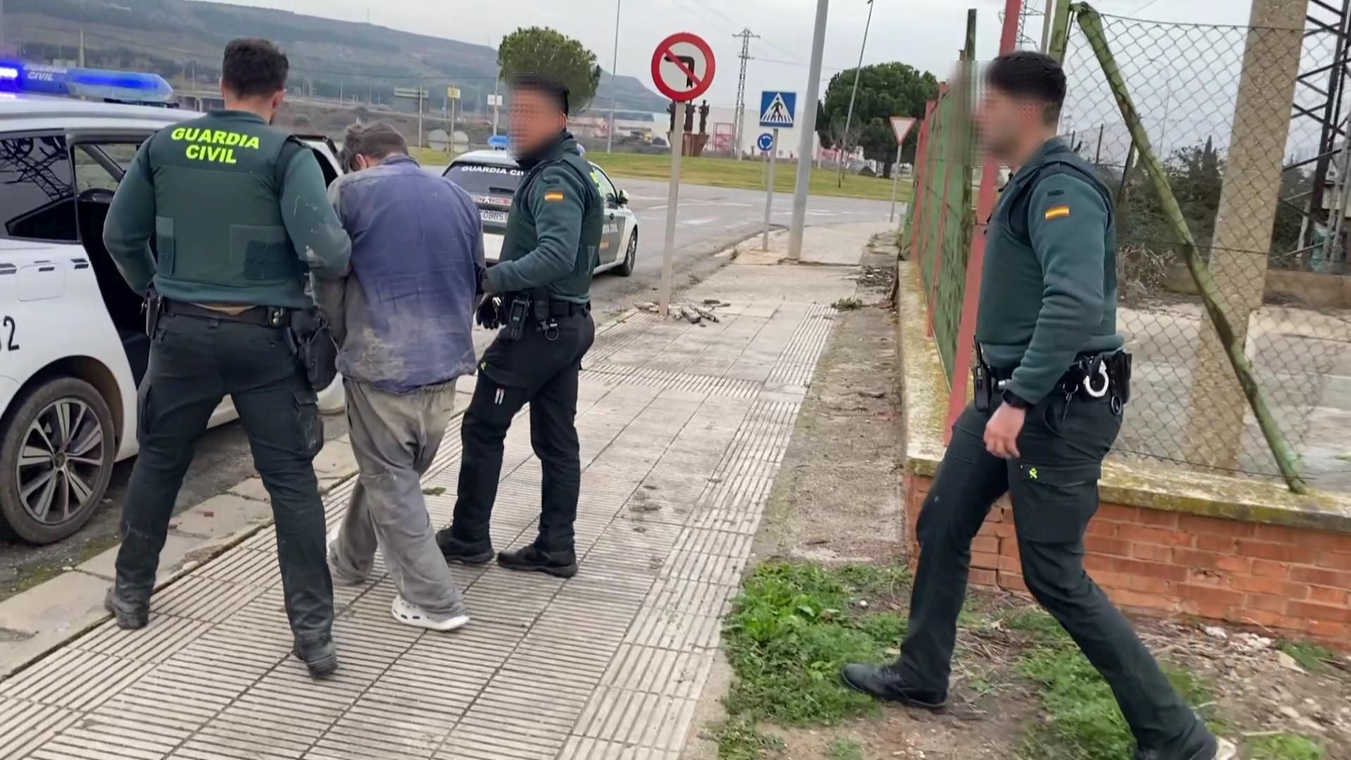 Un detenido en Agoncillo durante el robo en una empresa.