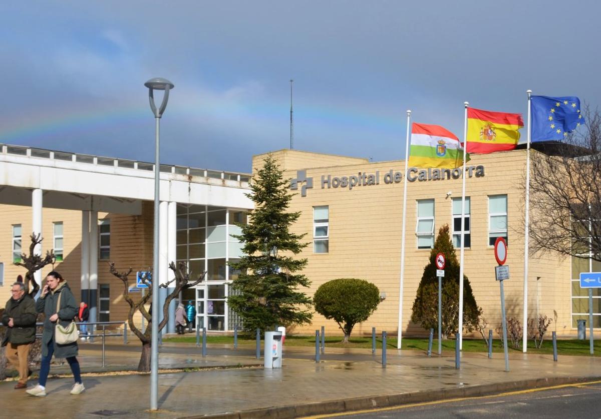 Exterior del Hospital de Calahorra, ayer jueves.