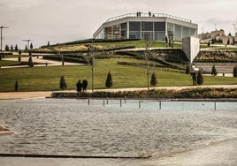 Parque Felipe VI de Logroño, en el entorno de la Estación Intermodal de la capital riojana.