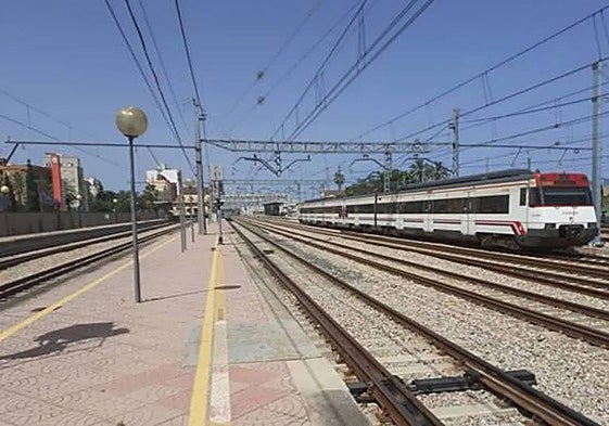 La estación de Sagunto.