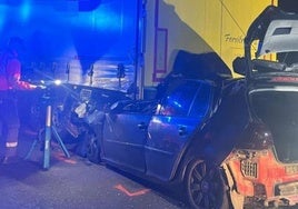 Fallece un vecino de Arnedo de 21 años al chocar su coche contra un camión en la A-68 en Tudela
