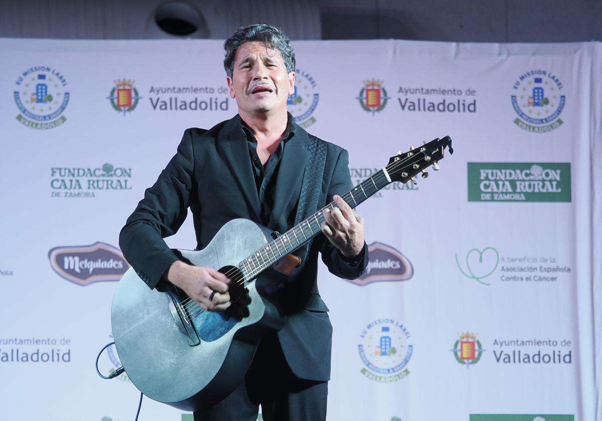 David de María, en un concierto en Valladolid.