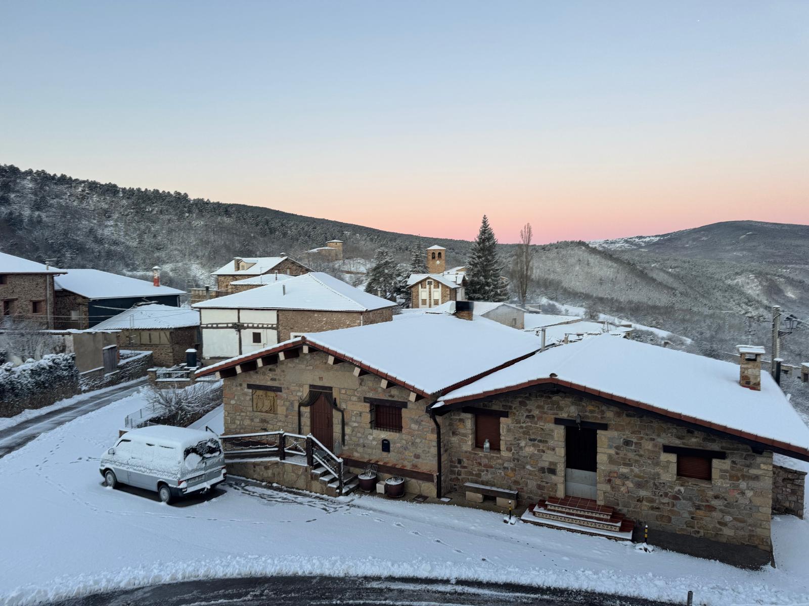 Nieve en Lumbreras.