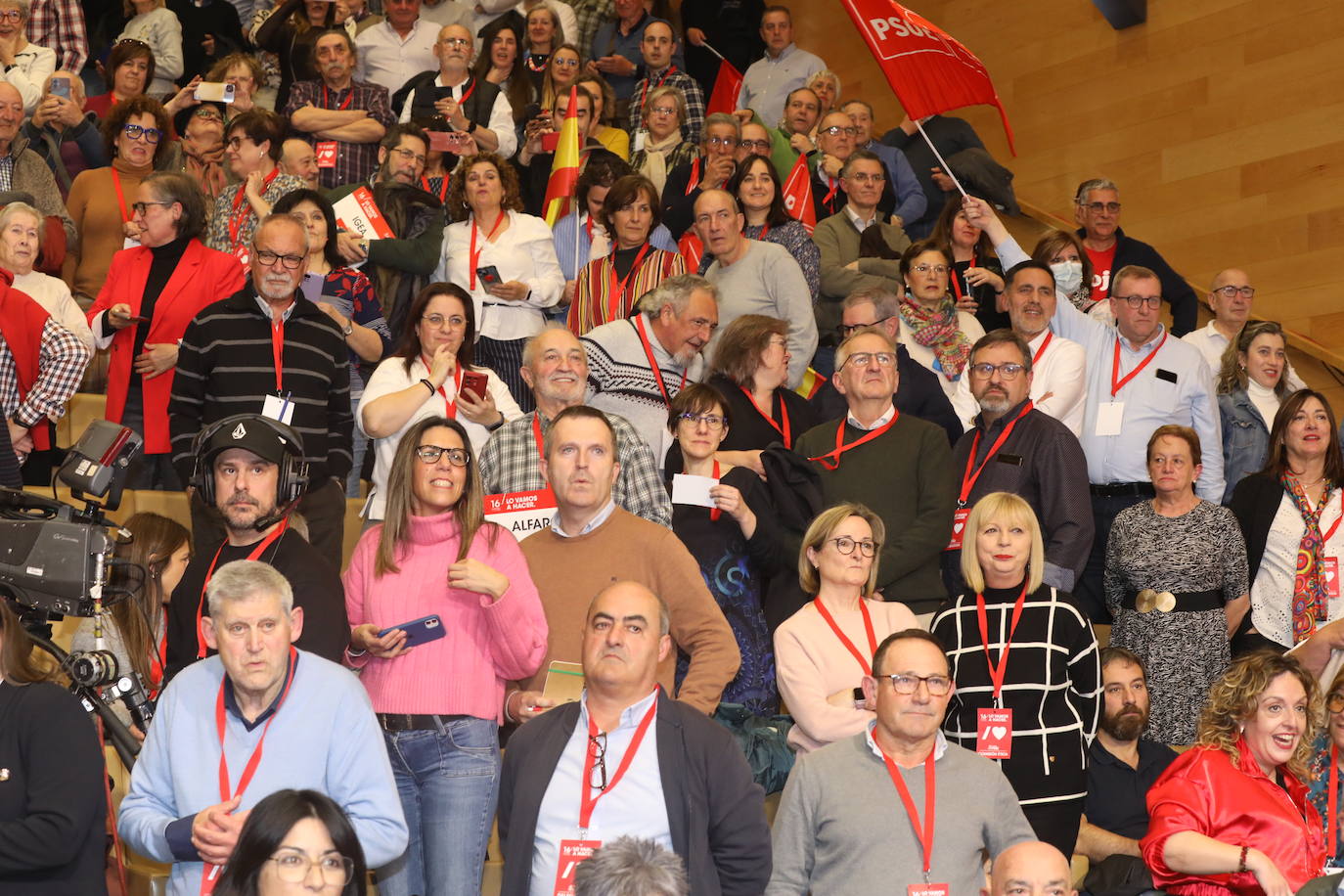 La intervención de Pedro Sánchez en el Congreso Regional del PSOE riojano, en imágenes