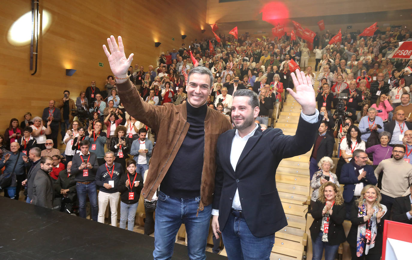 La intervención de Pedro Sánchez en el Congreso Regional del PSOE riojano, en imágenes