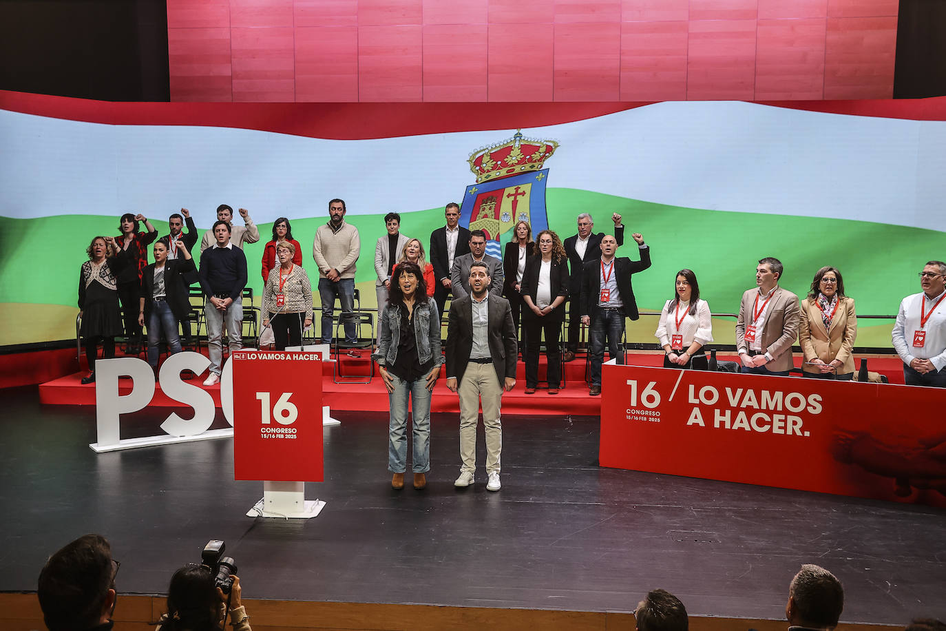 La proclamación de García al frente del PSOE riojano, en imágenes