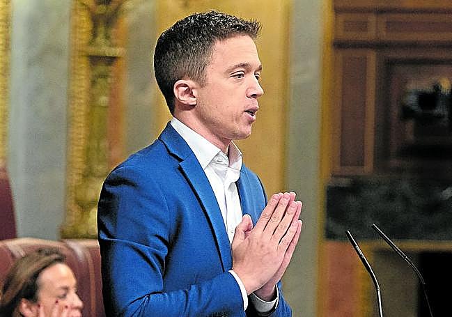 Errejón, en una de sus últimas intervenciones en el Congreso.