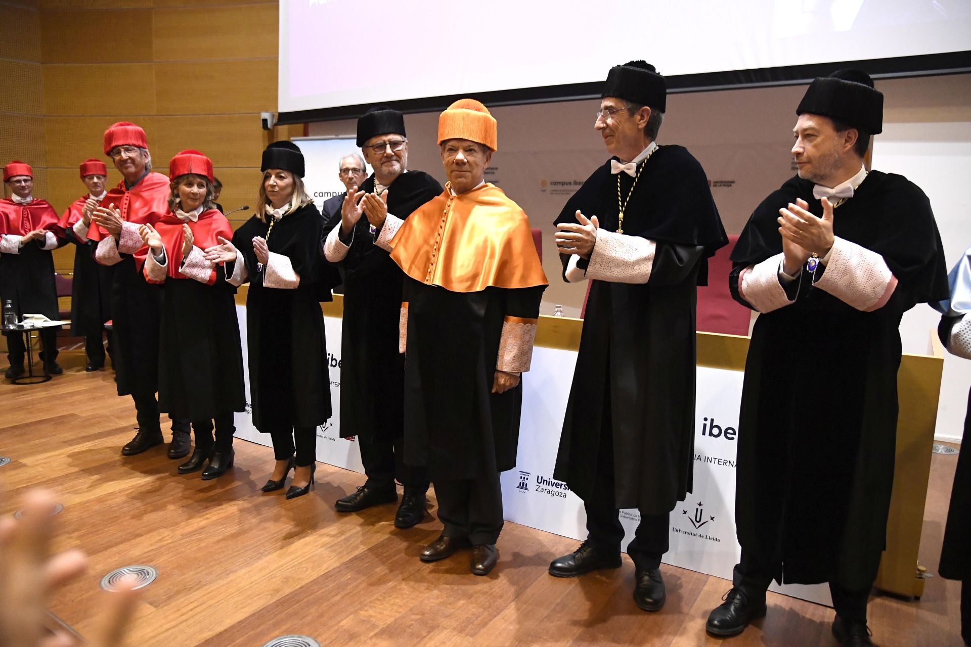 Juan Manuel Santos, investido primer doctor &#039;honoris causa&#039; conjunto de Campus Iberus