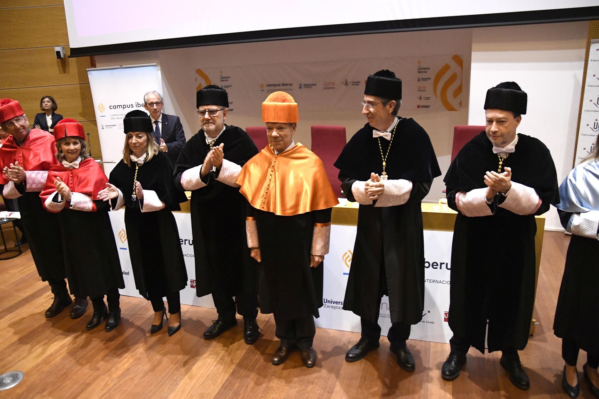 Juan Manuel Santos, investido primer doctor &#039;honoris causa&#039; conjunto de Campus Iberus