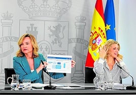 Pimpinela, dúo formado por Pilar Alegría y Yolanda Díaz