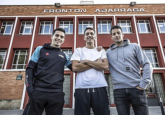 Rubén Salaverri, Javi Zabala y Darío Gómez.