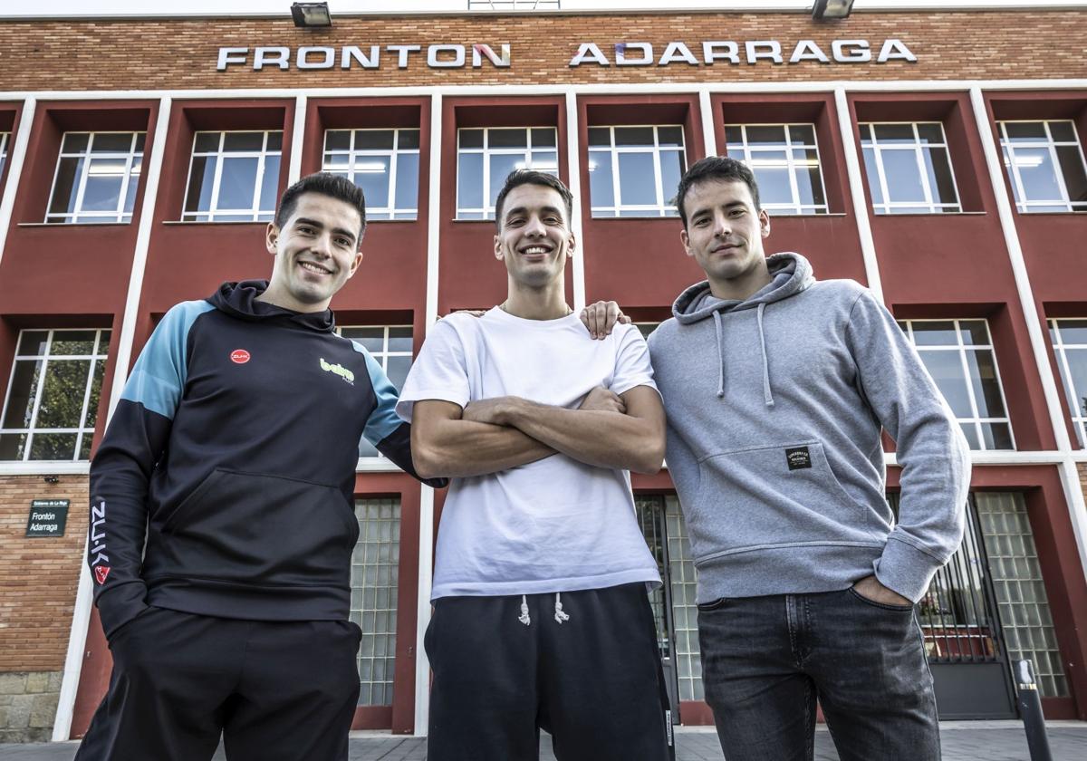 Rubén Salaverri, Javi Zabala y Darío Gómez.