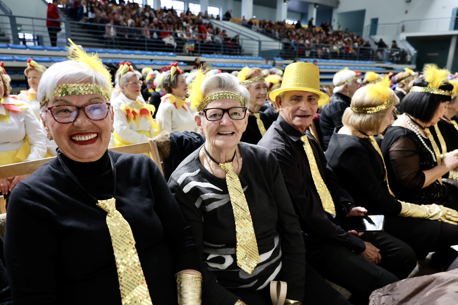 Los mayores celebran el Carnaval con una fiesta de disfraces en el Polideportivo Las Gaunas