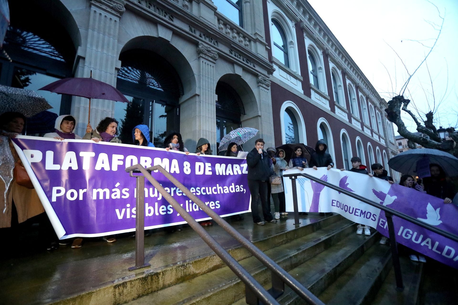 Las imágenes de la celebración del 8M en Logroño