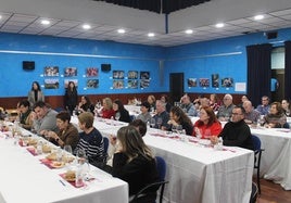 Algunos de los participantes en la cata gastronómica que se desarrolló en Nájera