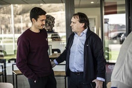 Carlos Lasheras, en su última comparecencia pública, en la presentación de Joao Dias.