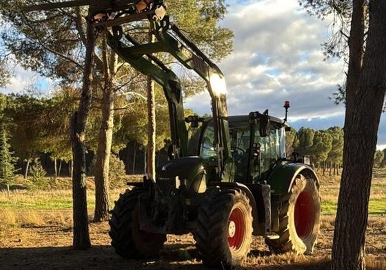 Tractor robado en Caparroso.