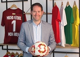 Jesús Alonso, candidato a la presidencia de la Federación Riojana de Fútbol.