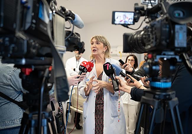 Isabel Sáenz, jefa del servicio de Pediatría del Hospital San Pedro.