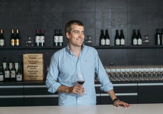 Jesús Martínez Bujanda, en Valdemar State, su bodega de EE UU.